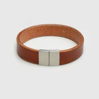 Herren Armband Leder & Edelstahl (M00031)