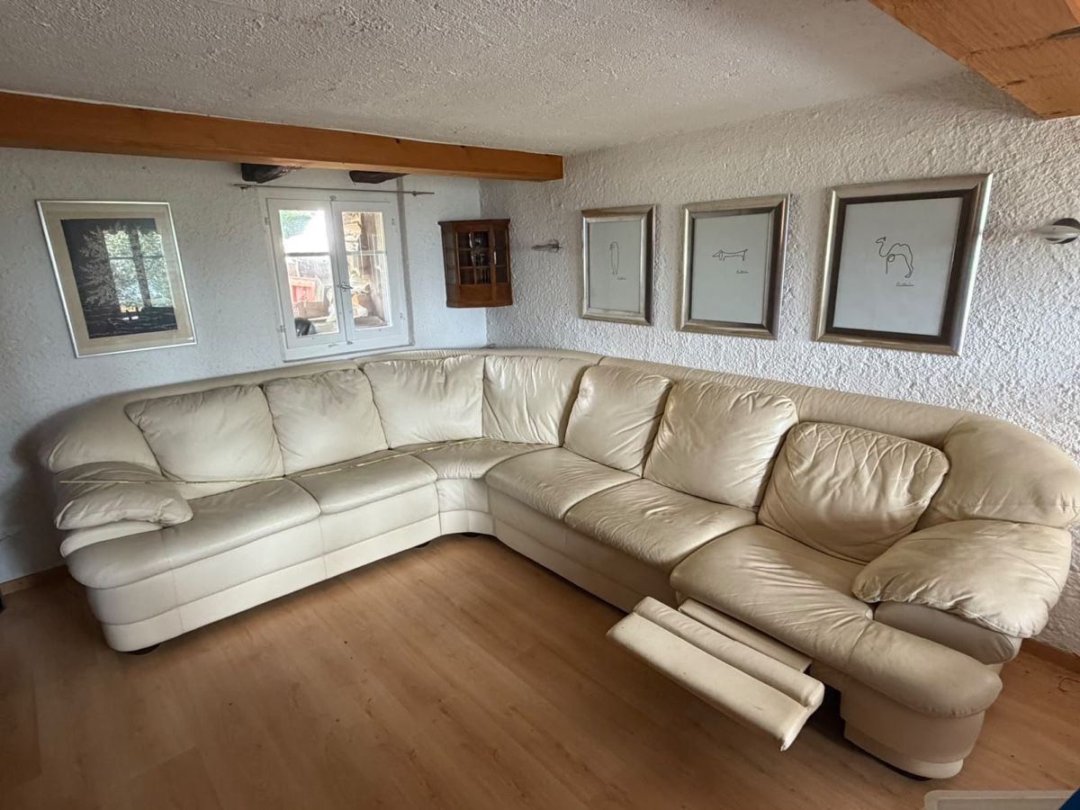 Sofas: Ecksofa Leder creme mit Relaxfunktion gute Erhaltung – Gebraucht aus Maur von Dive06 1