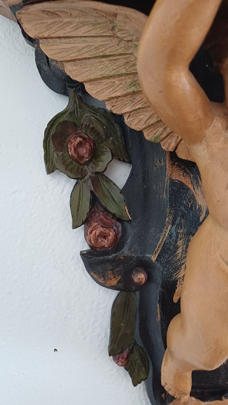 Statuette: Schöner Wand Barock Engel – Usato da Flawil venduto da Naphtali 1