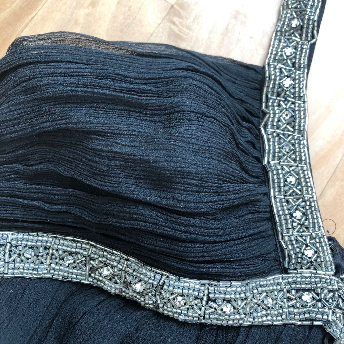 Tops: Glitzerndes Abend-Oberteil, schwarz mit Strasssteine – Gebraucht aus Zollikon von Moira55 2