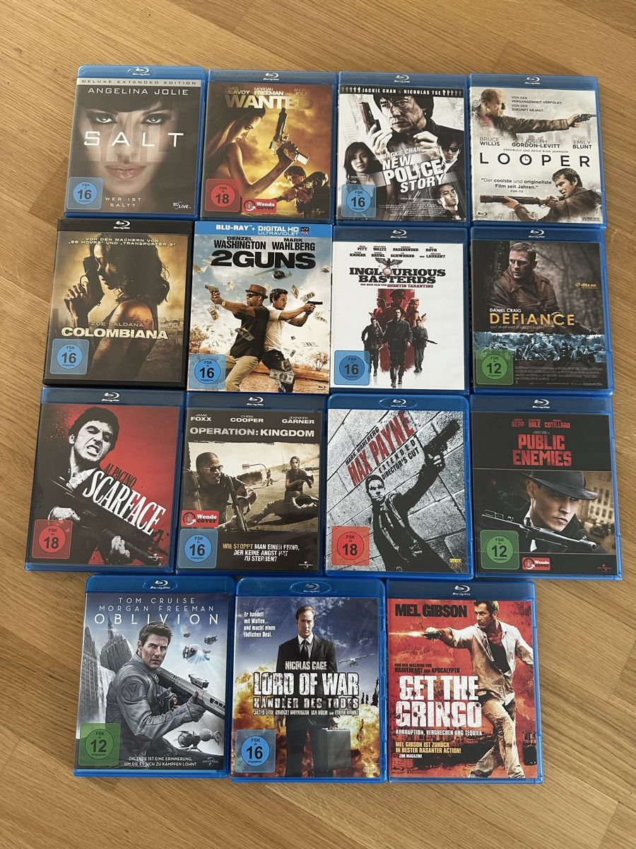 Alle DVDs: Blueray Set Action & Shooter – Gebraucht aus Wetzikon ZH von Dariopellanda1992