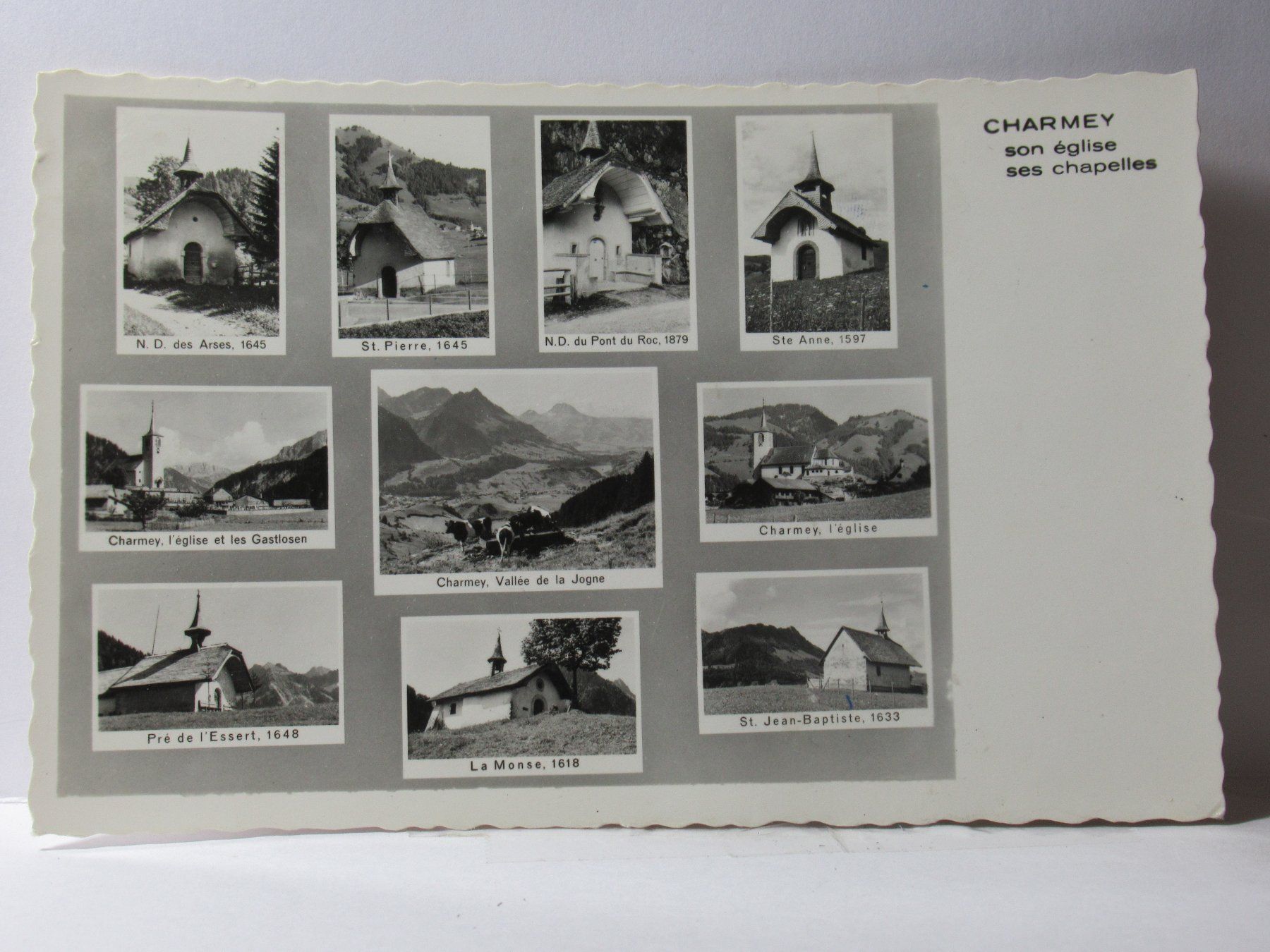 Ansichtskarten: Charmey son église  ses Chapelles – Gebraucht aus Grenchen von Bluemchen1900