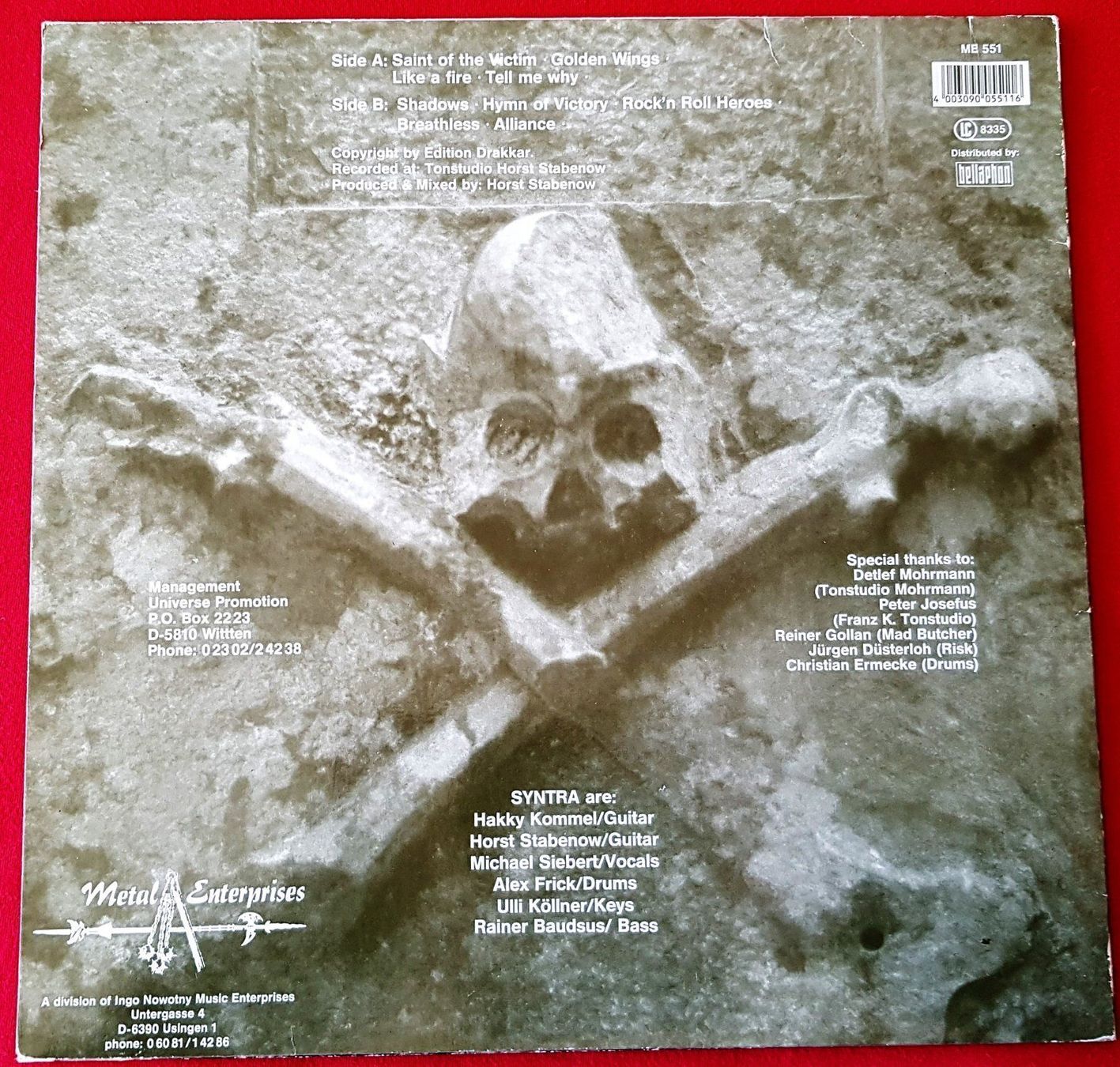 Schallplatten: Syntra - One - LP - 1990 - First Press - Metal Enterprises – Gebraucht aus Uster von Zardodel 1