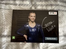Autogrammkarte Carina Kröll Turnerin DTB gute Zustand