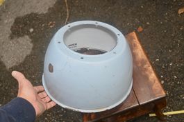 Industrie EMAIL Lampenschirm DM 30.5cm HUCO MÜNCHWILEN