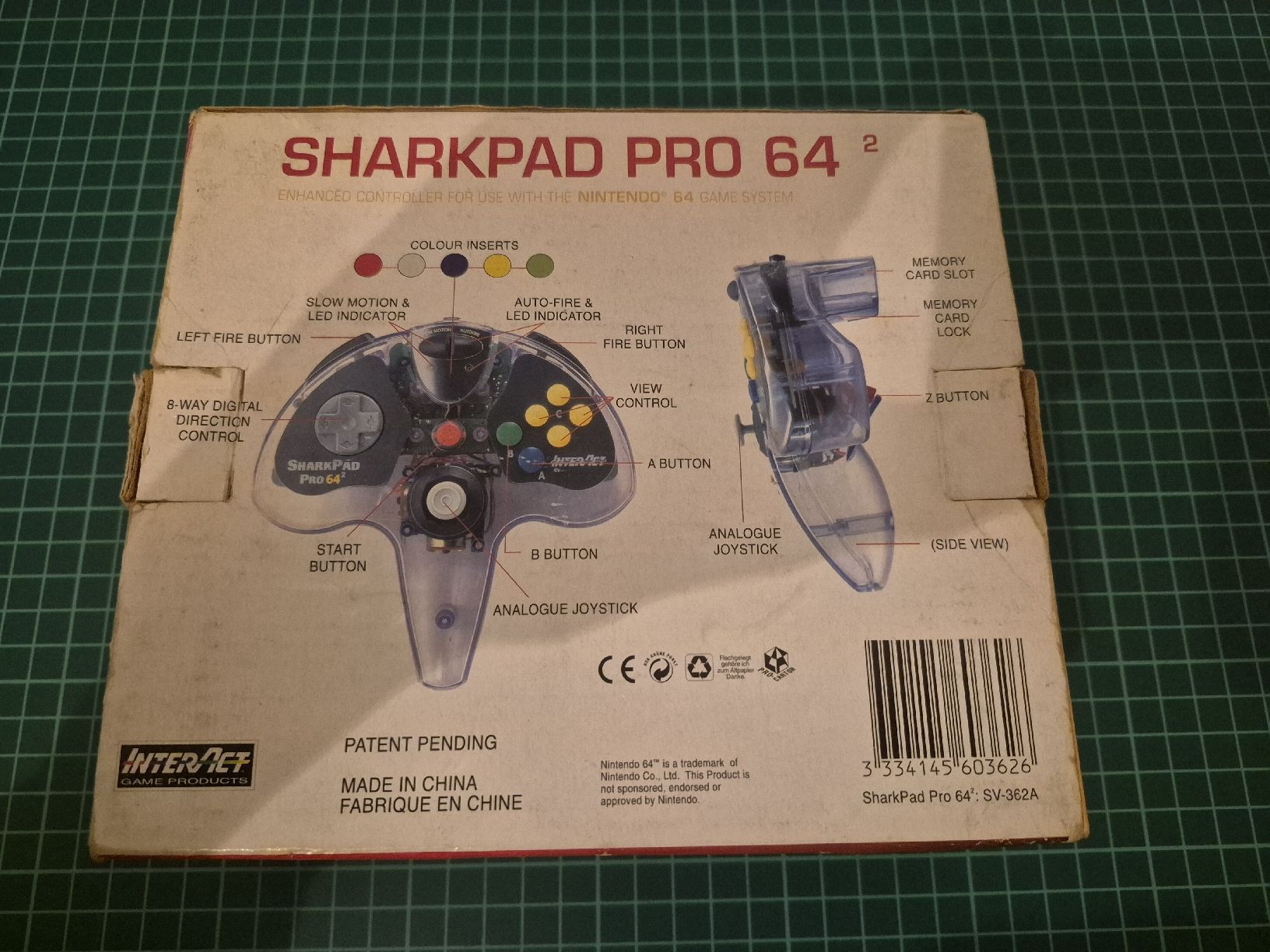 Sharp Controller: Retro N64 Controller - Interact Sharkpad Pro 64 - Clear – Usato da Meyrin venduto da Retro-GZ 5