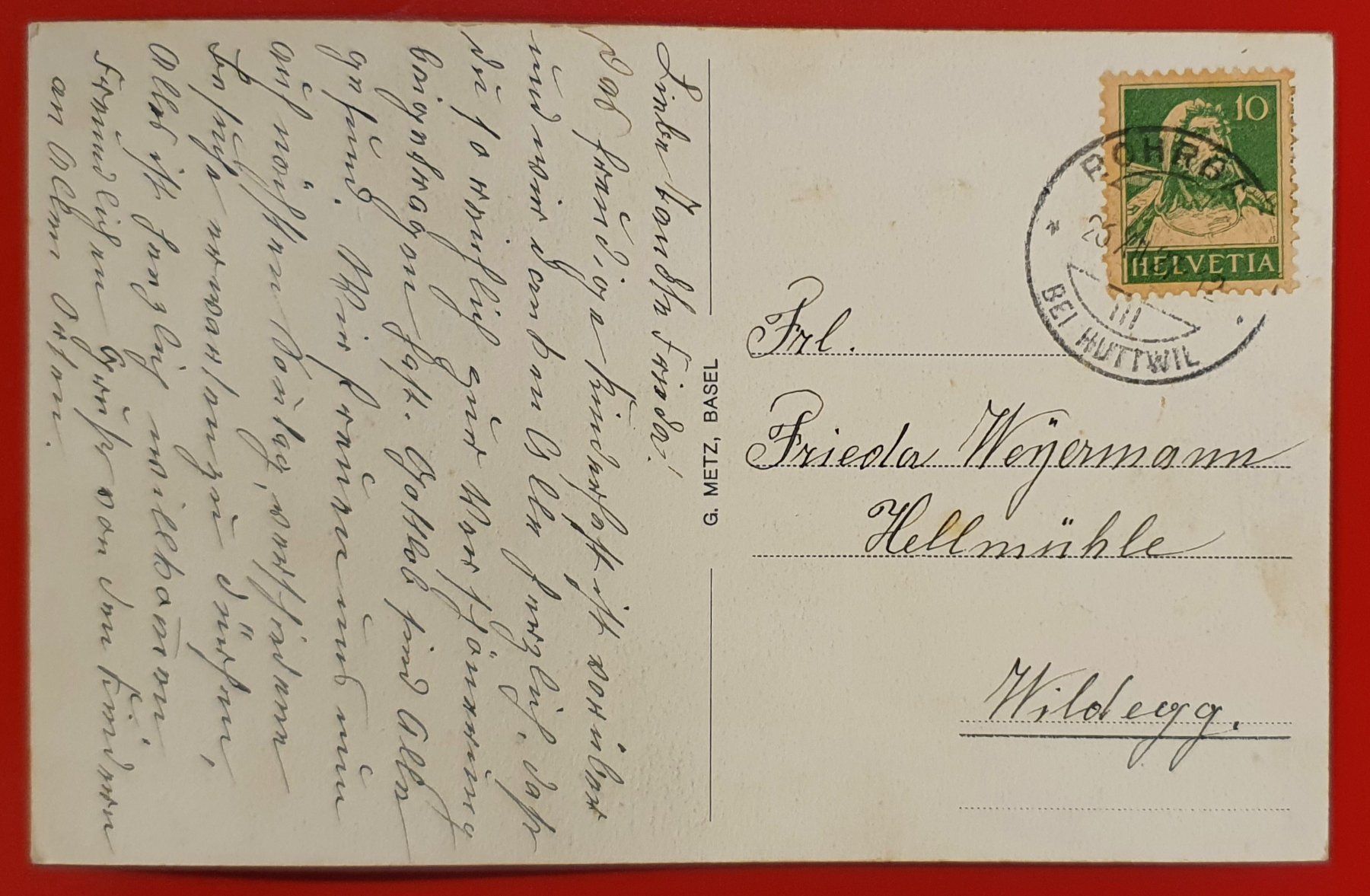 Cartoline postali: Rohrbach 1927 - Dorfplatz – Usato da Kreuzlingen venduto da Rschweiz1 1