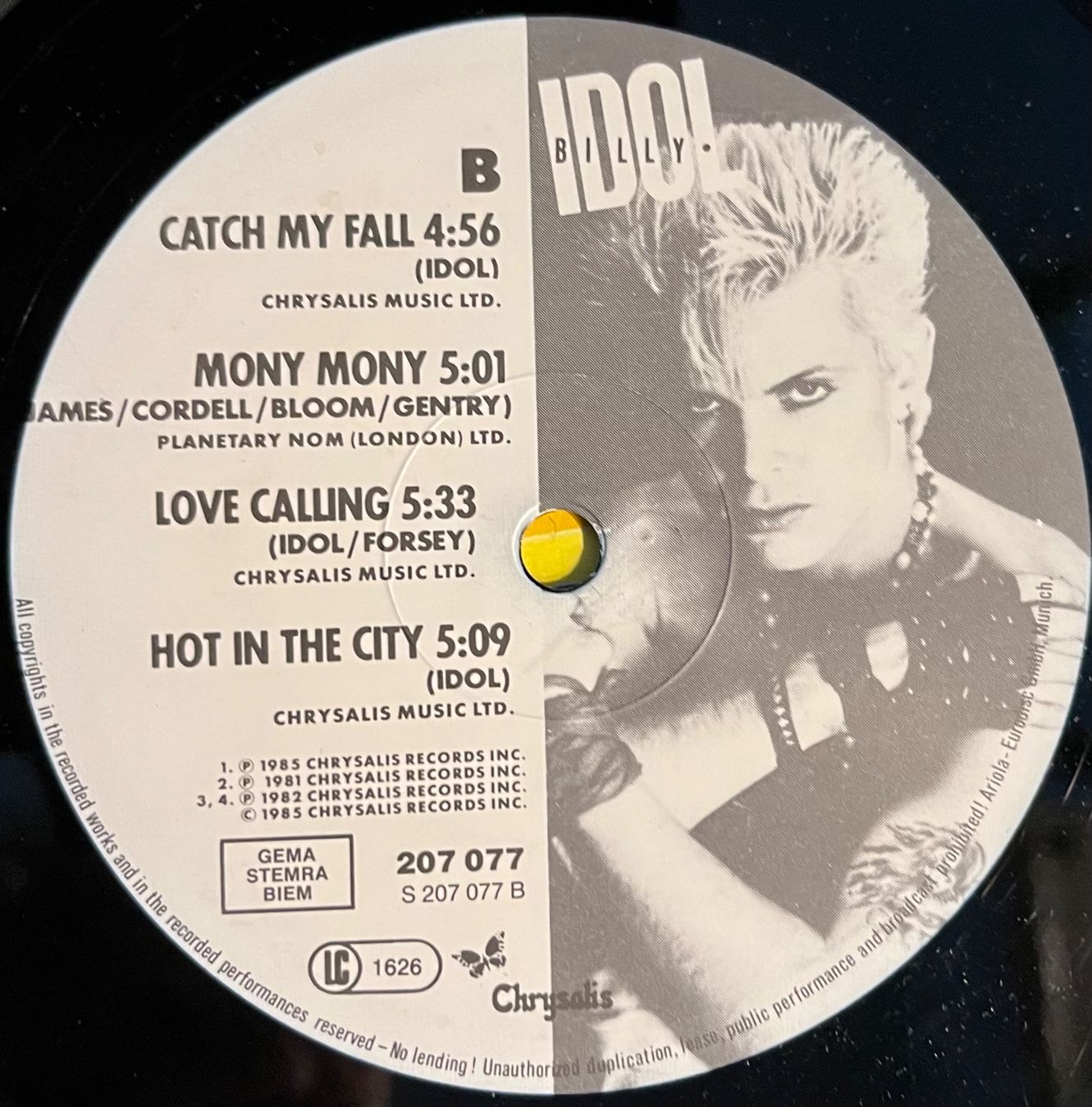 Dischi in vinile: BILLY IDOL - VITAL IDOL - 33 Tours – Usato da Bussigny venduto da vinyl-pas-cher 3