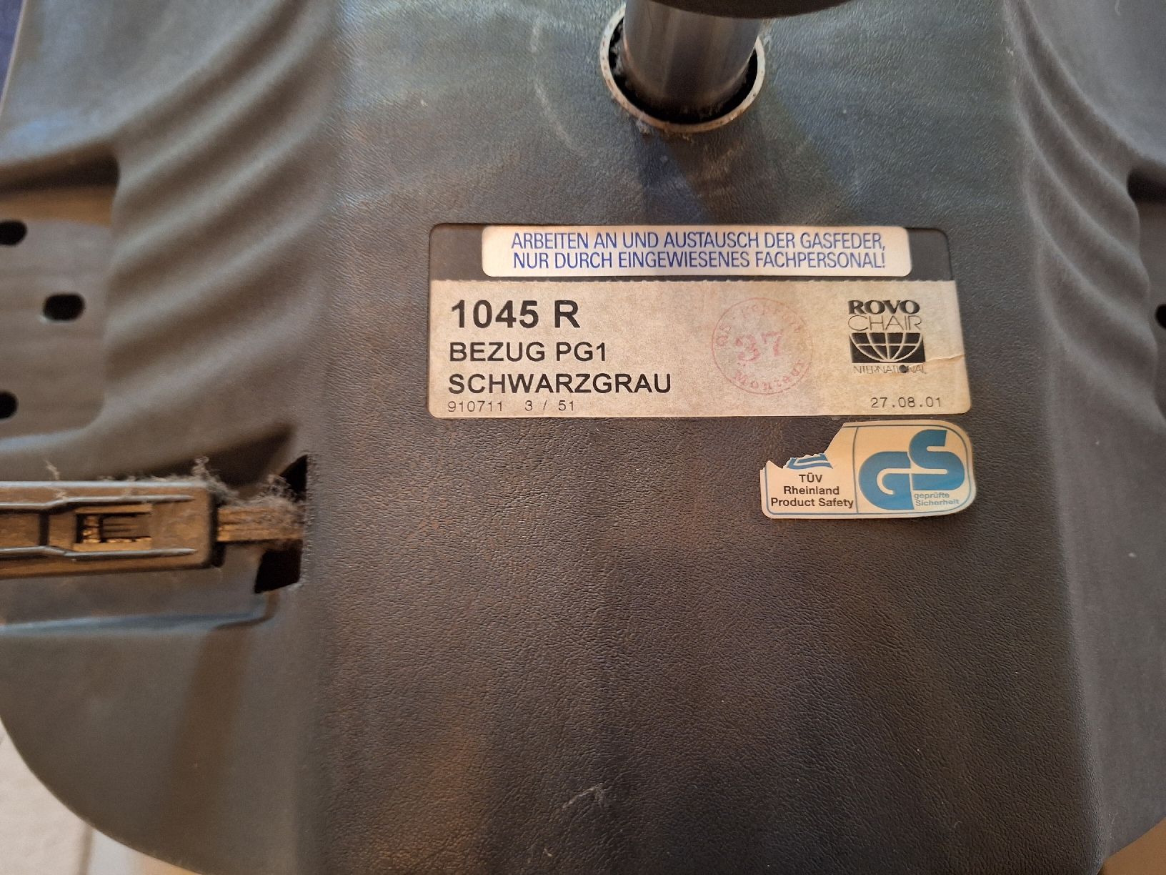 Sedie a rotelle: ROVO Bürostuhl 1045 R, Schwarzgrau – Usato da Sempach Station venduto da Feuersalamander69 4