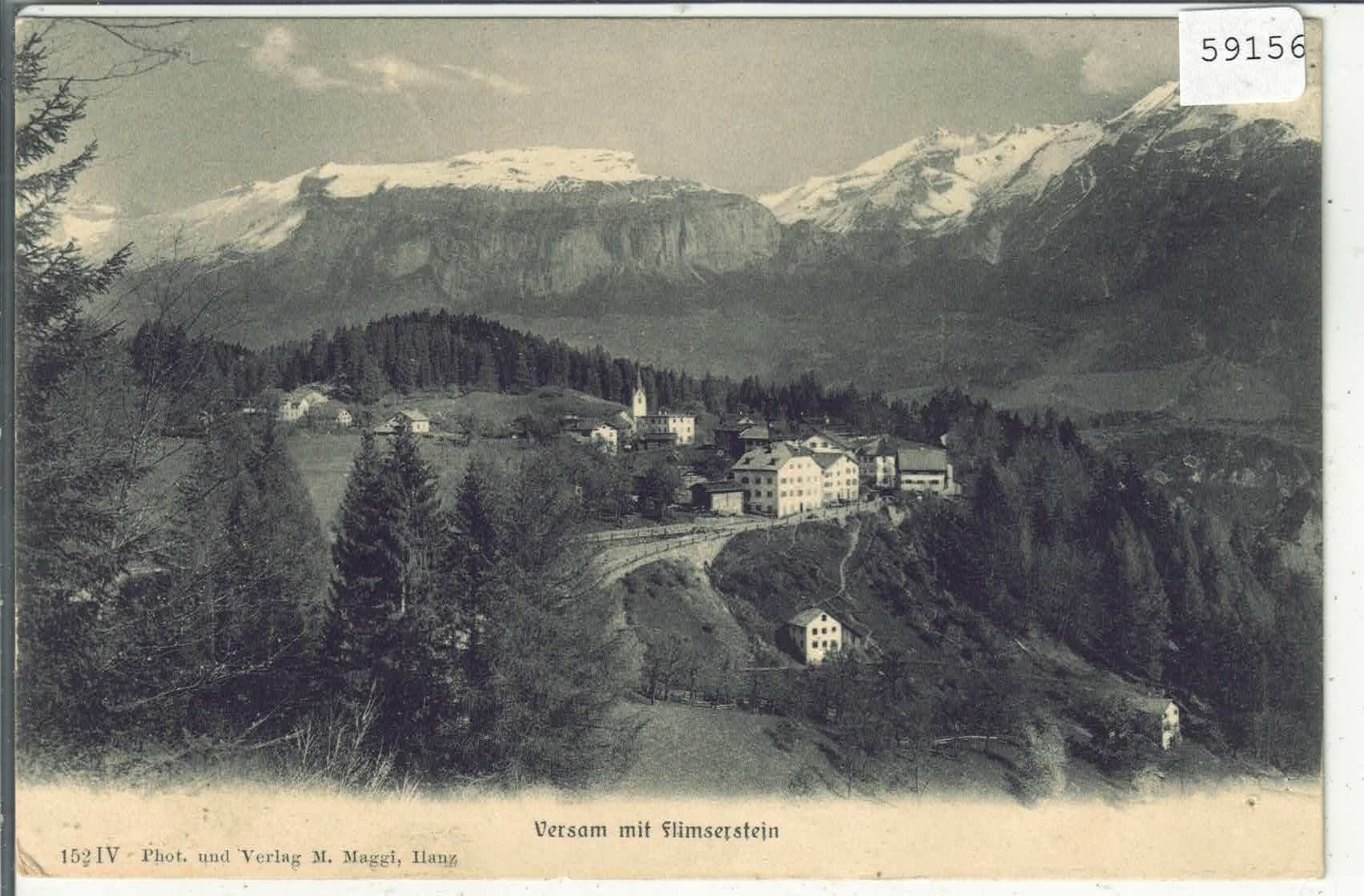 Cartes postales: Versam mit Flimserstein – D'occasion à Ettingen par Kartenplanet