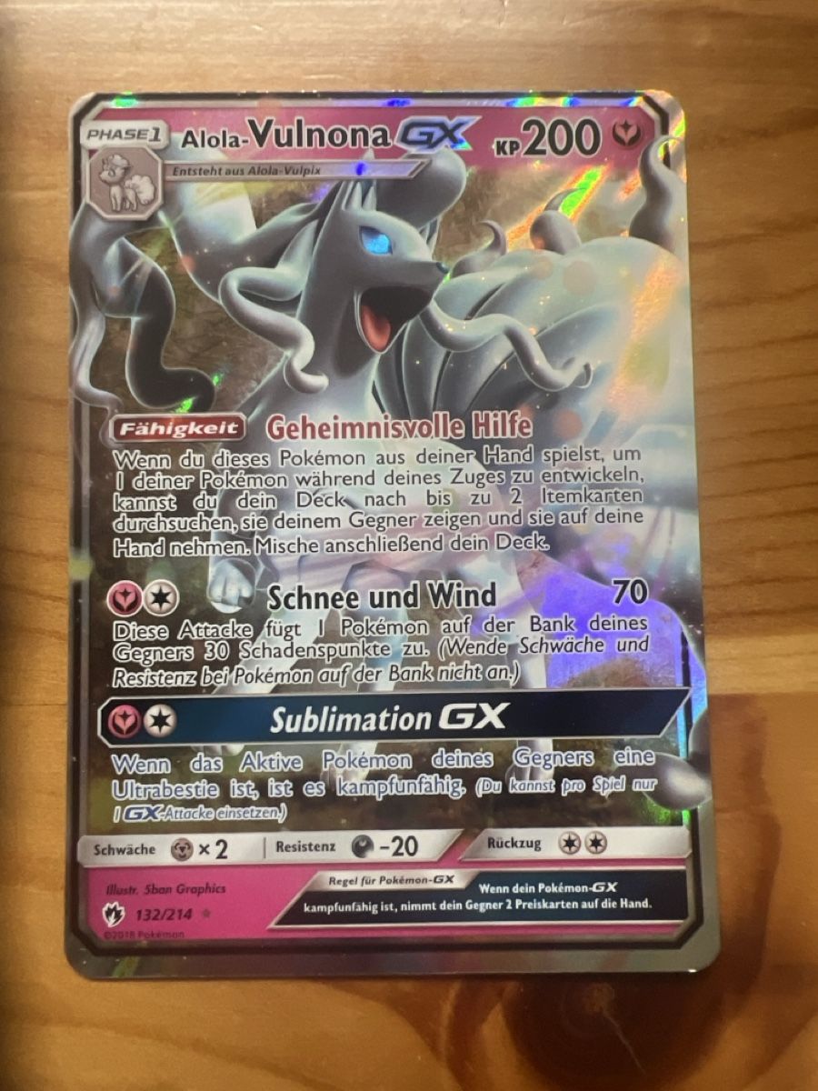 Pokémon Carte collezionabili: Vulnona GX – Usato da Frauenfeld venduto da mwguv