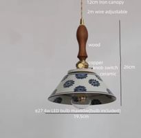 Lampe suspendue LED moderne style nordique céramique