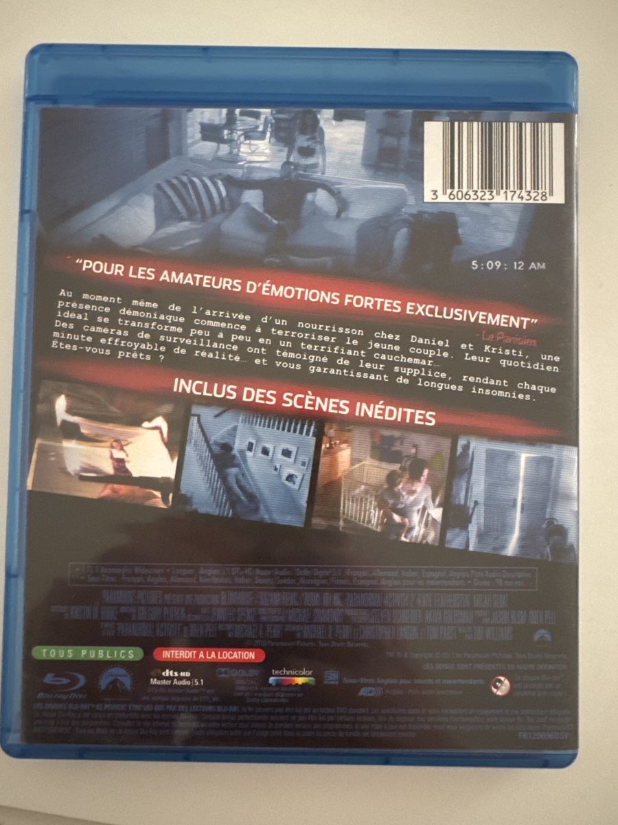 Tutti i DVDs: Paranormal Activity 2 Blu-ray - Version Longue Non Censurée – Usato da Veyrier venduto da Deniro2 1