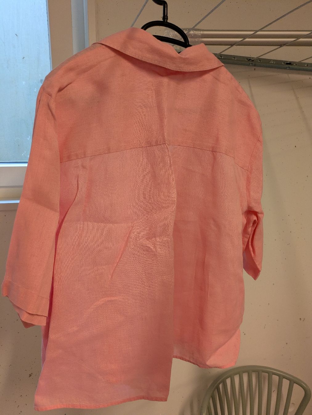 Benetton Camicette: Benetton Leinen Hemd, Gr. XL, Rosa – Usato da Ins venduto da Jacy1 2