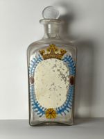 Seltene Apothekerflasche Um 1800 Handbemalt Abriss 13cm