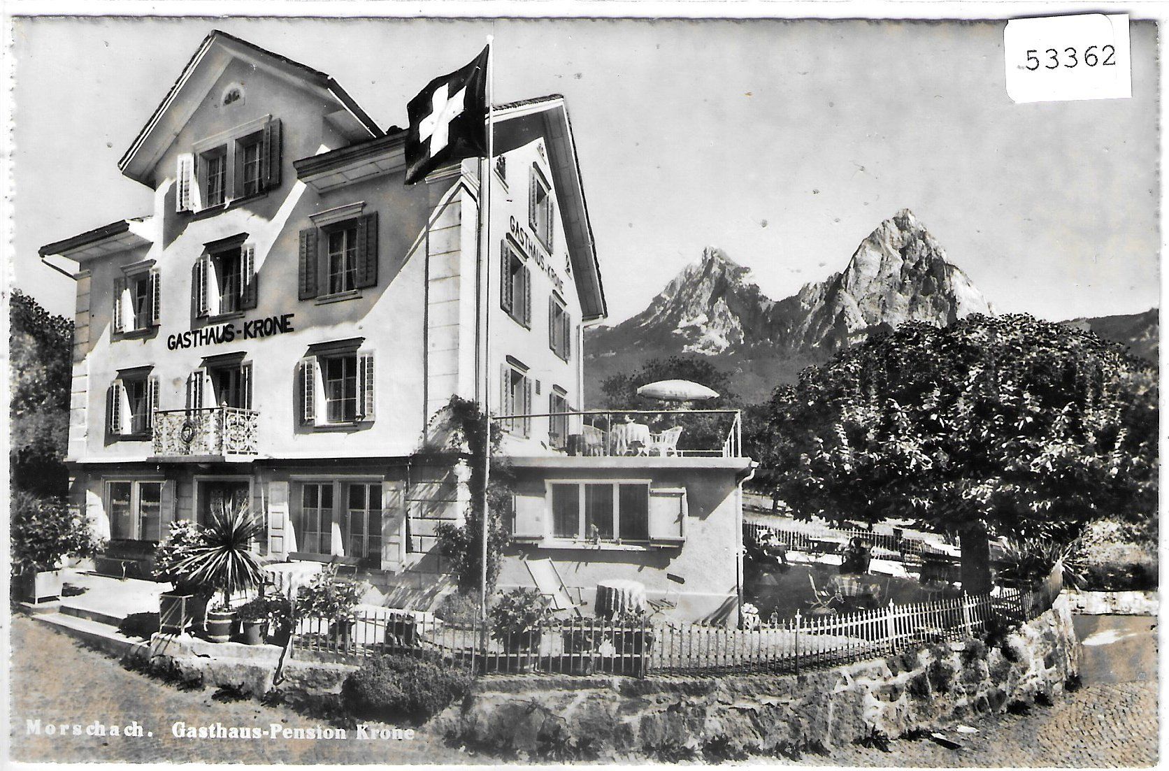 Cartes postales: Morschach - Gasthaus-Pension Krone – D'occasion à Ettingen par Kartenplanet