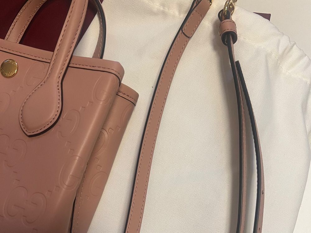 Gucci Borse da donna: Gucci Mini Tote Bag - Gilbert Calf GG / Rosa – Nuovo e nell'imballaggio originale da Oensingen venduto da TheBaggyClub 7