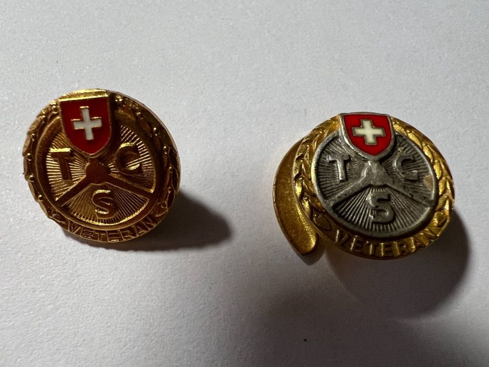 2 Pins TCS Veteran Gold und Silber | Acheter sur Ricardo