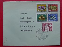 1958, PP: B86-B90 mit Kurortstempel MINUSIO (LAGO MAGGIORE)