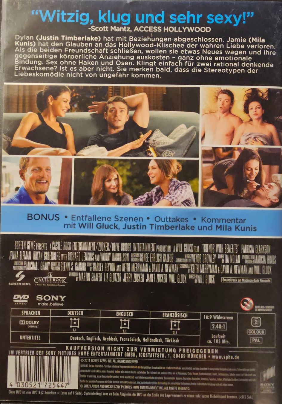 Tutti i DVDs: Freunde mit gewissen Vorzügen – Usato da Wahlen b. Laufen venduto da Cg10 1
