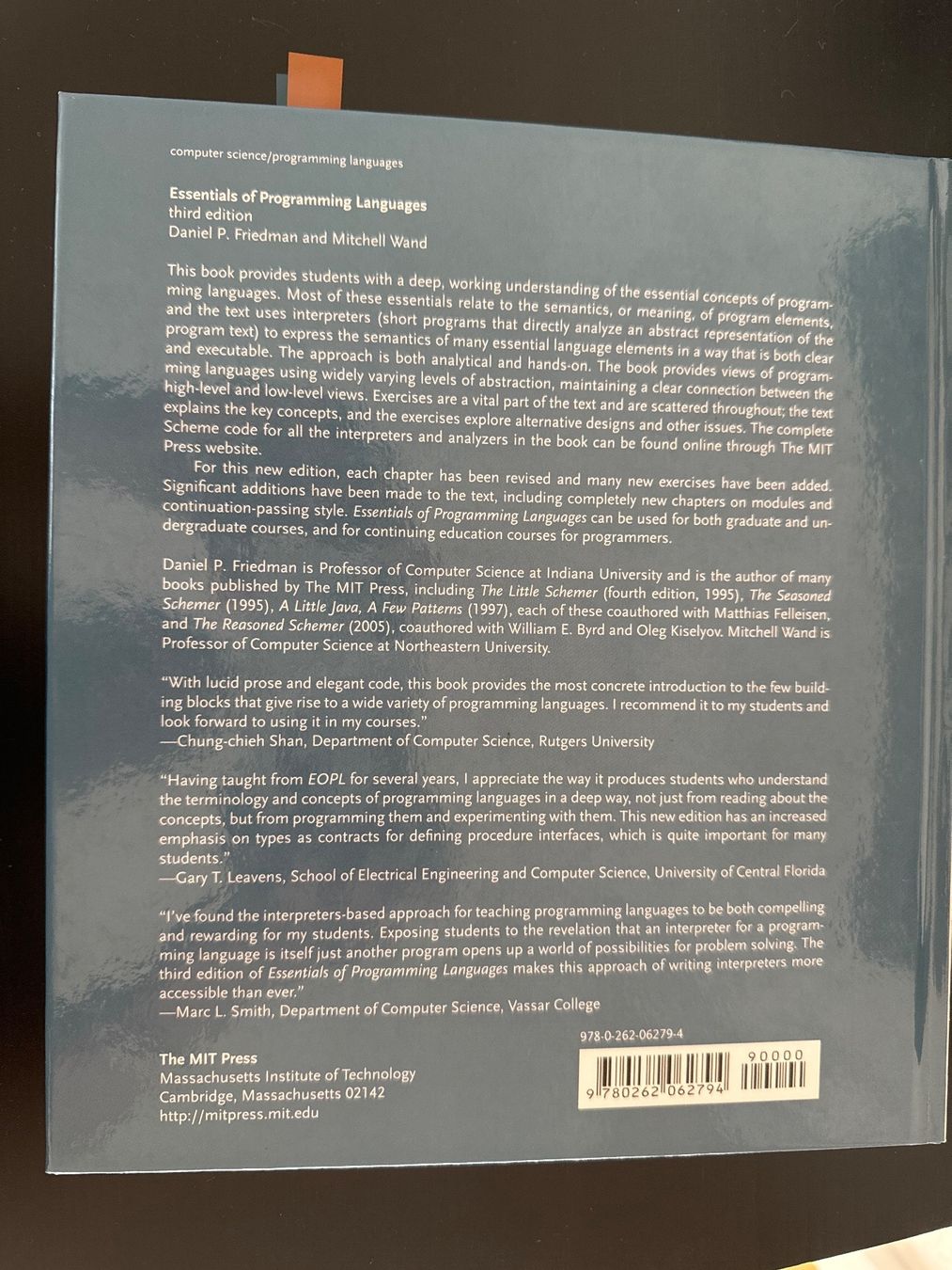 Bücher: Essentials of programming languages – Gebraucht aus Zollikon von Kum_6cl7 1