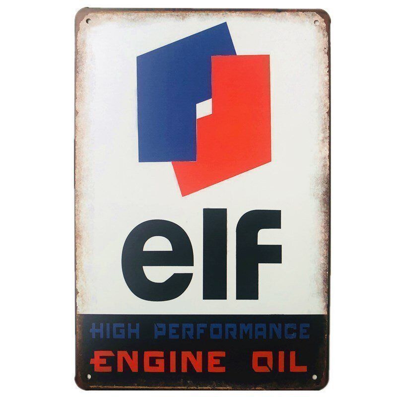 Insegne: Plaque vintage Blechschild Elf Oil – Nuovo e nell'imballaggio originale da Uvrier venduto da AlpineTreasures