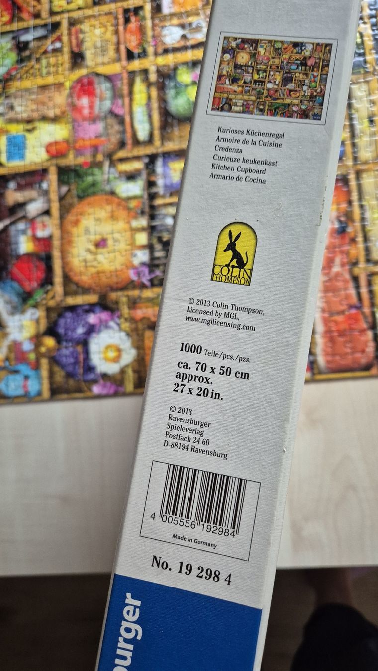 Ravensburger Puzzle: Ravensburger Puzzle "kurioses Küchenregal" 1000tlg – Usato da Lotzwil venduto da dr.feelgood 2