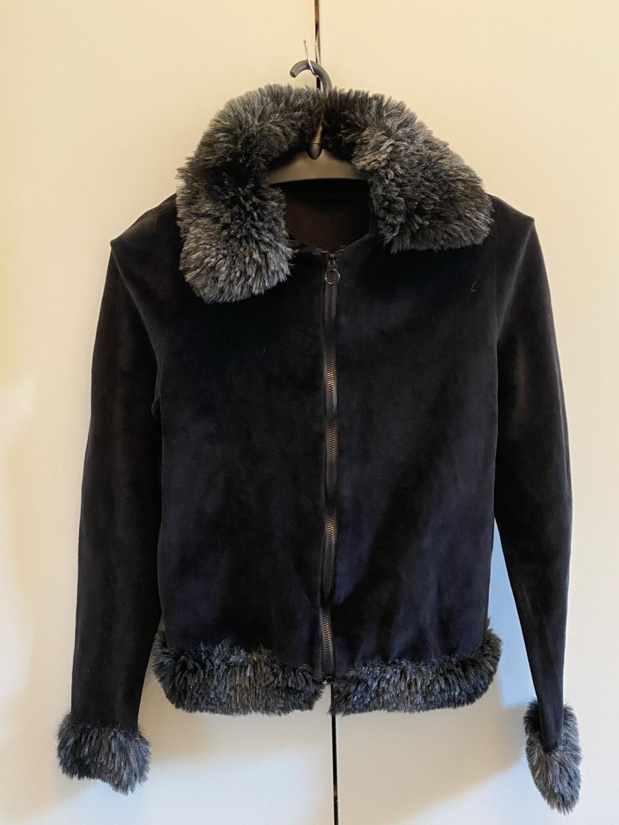 Giacche: Jacke mit Pelzkragen und Bund – Usato da Basel venduto da Nina_777 4