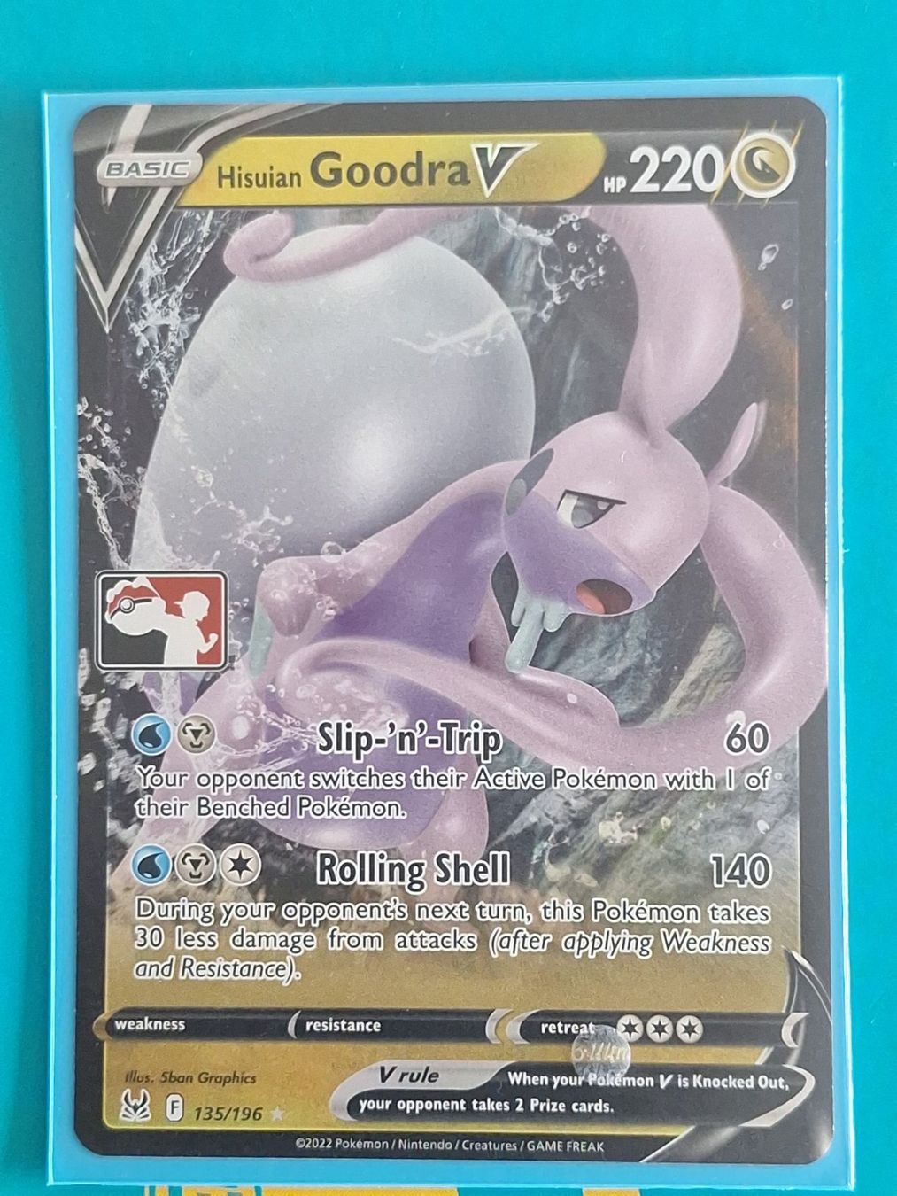 Pokémon Carte collezionabili: Hisuan Goodra V - Prize Pack Stamp – Usato da Altstätten SG venduto da GGsGameshop
