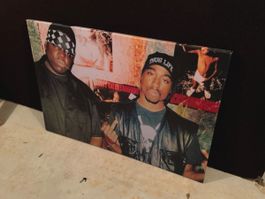 Leinwandbild Biggie und Tupac 105 x 70 cm guter Zustand