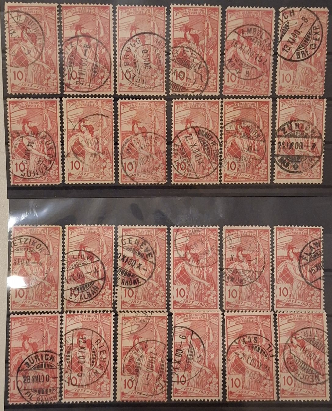 Tous les timbres: UPU 77A / 77B 24Stk.  – D'occasion à Balgach par SIMEON27