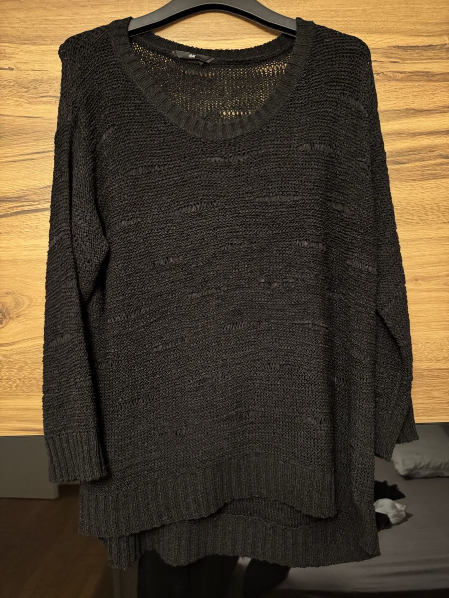 H&M Pullover & Sweatshirts: Schwarzer, leichter Strickpullover H&M Grösse L. – Gebraucht aus Adliswil von StephanieAnnina 3