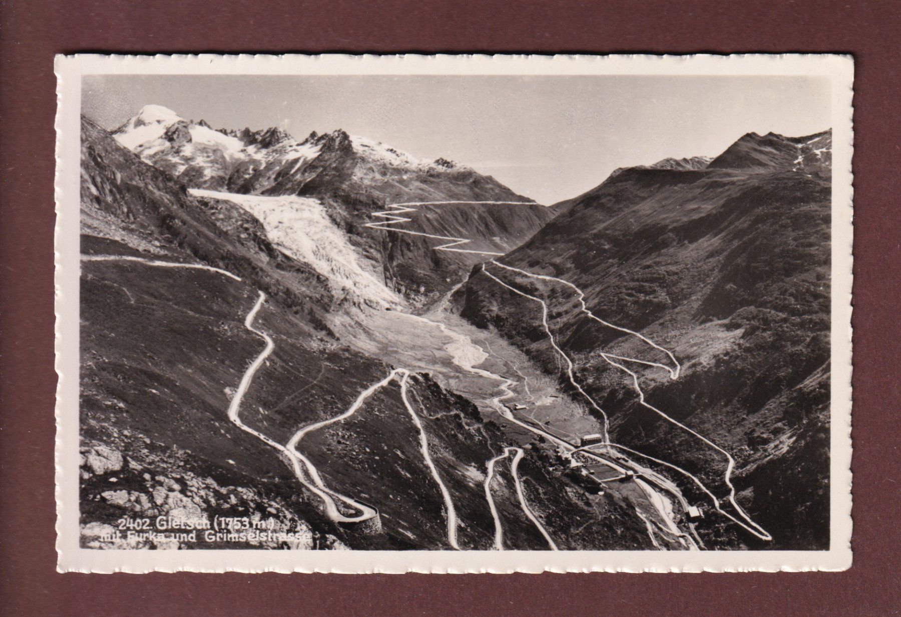 Ansichtskarten: GLETSCH - Rhonegletscher – Gebraucht aus Pully von nicecards-shop