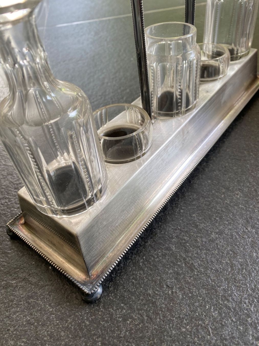 Bicchieri: Jugendstil Menage Silber mit Kristallglas – Usato da Ostermundigen venduto da mapa9 3