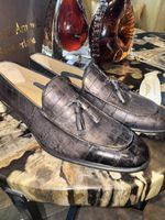 Gianni & Armando Crocodile Loafers Shoes Sz 41‘5.