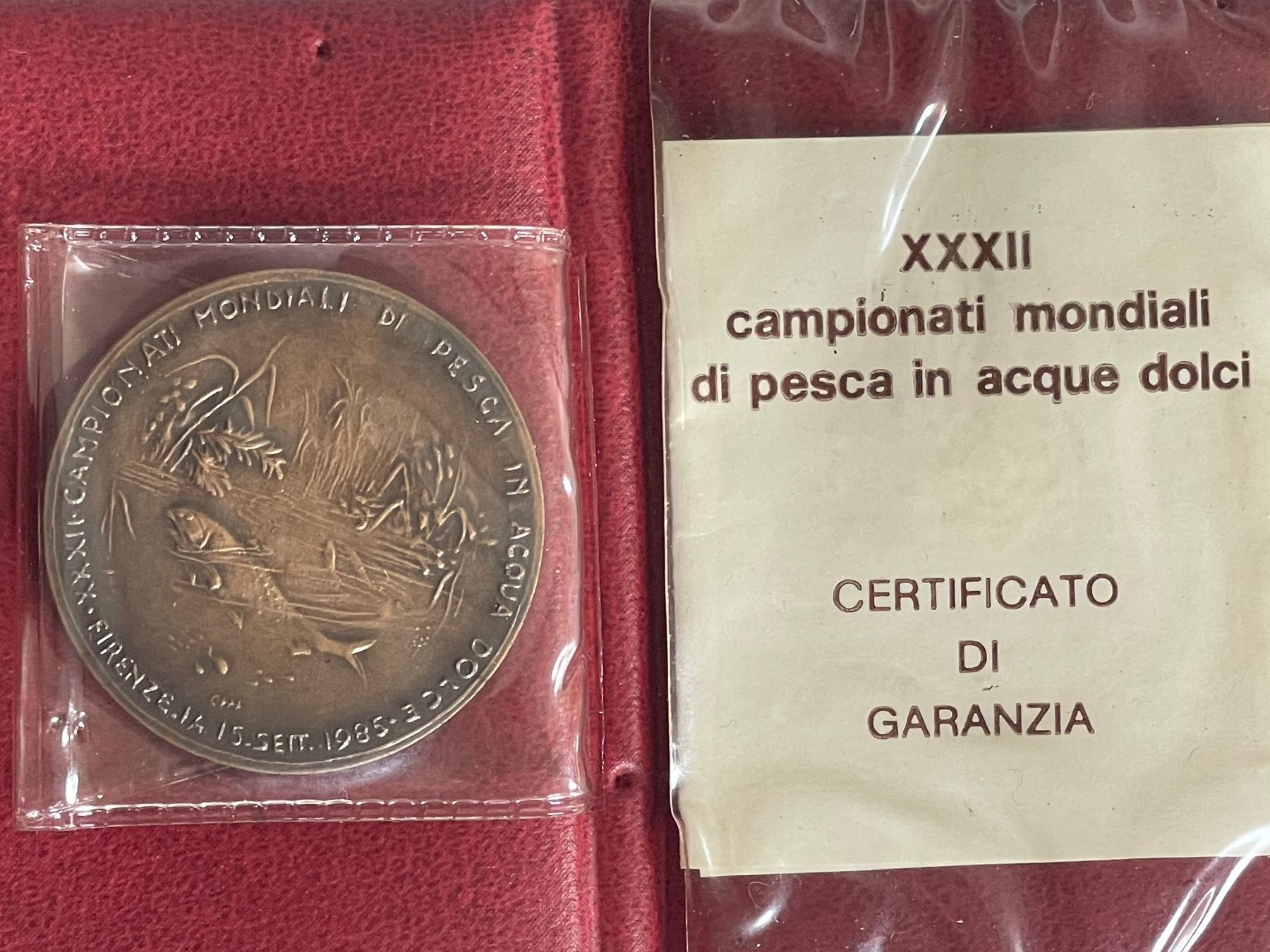 Medaglie: Medaglia commemorativa - Bronzo - Mondiali pesca – Usato da Minusio venduto da Pink222 2