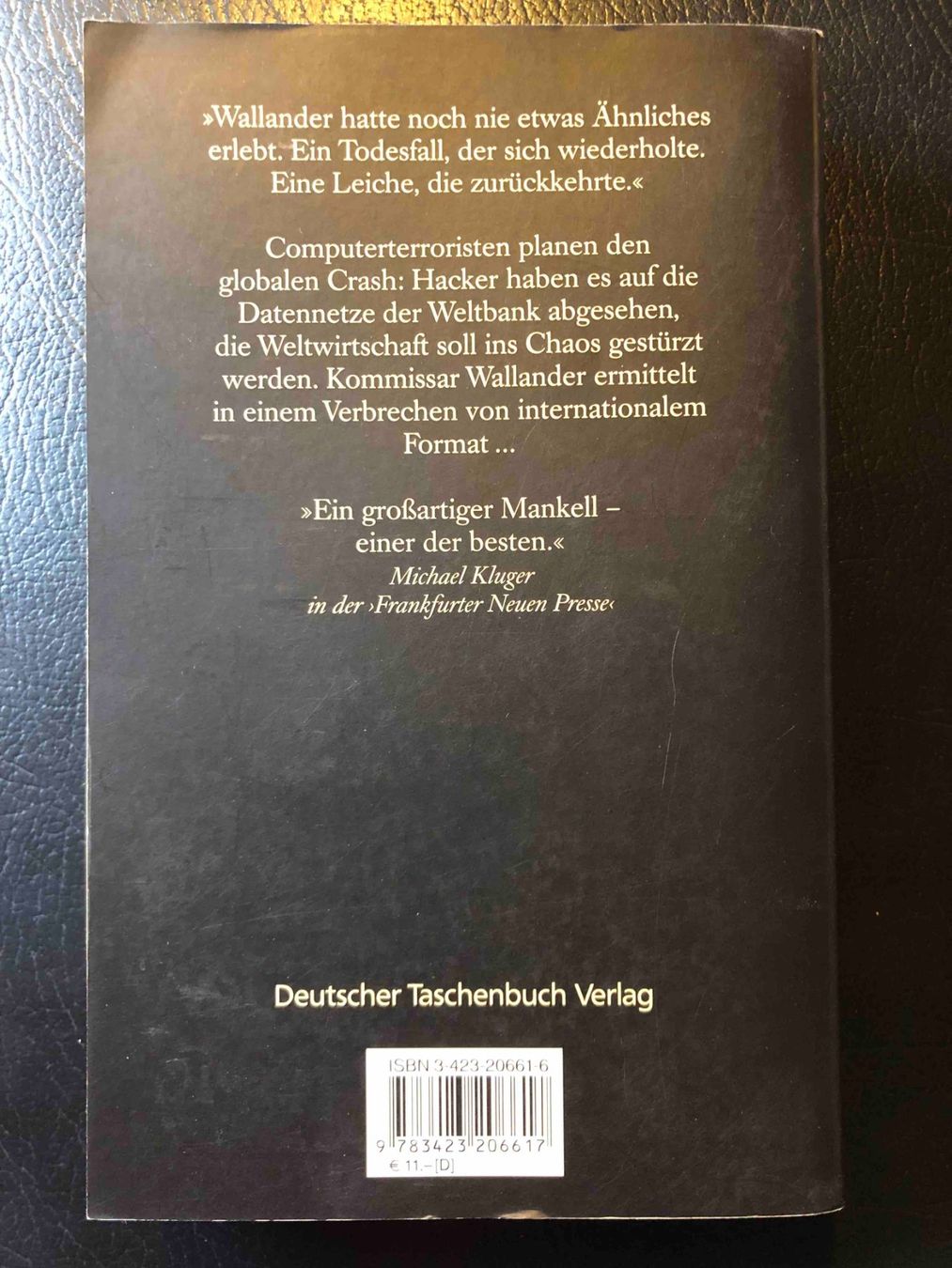 Libri: Vier Bände Wallander Romane von Henning Mankel – Usato da Balzers venduto da Anna101 5