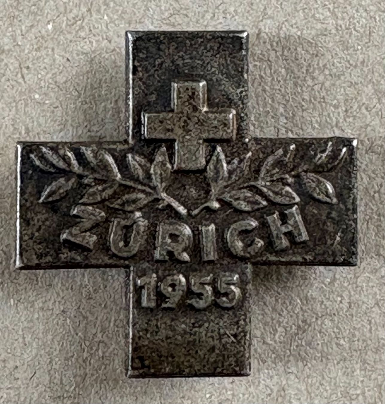 Schweizer Armee Placchette & Badge: ZÜRICH 1955 – Usato da Ostermundigen venduto da wini63