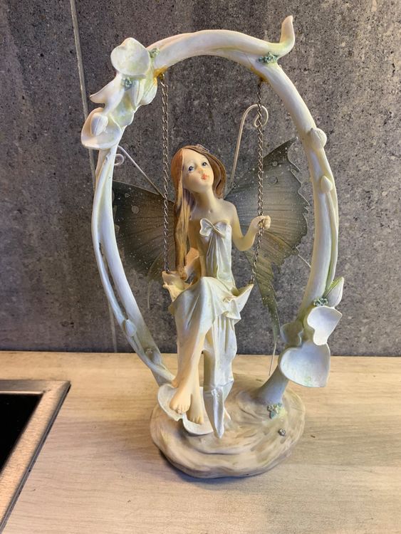 Meyas Garten Elfen-Elefant Statue – Harz-Deko Für Garten, Balkon & Wohnzimmer | 15,2 Cm