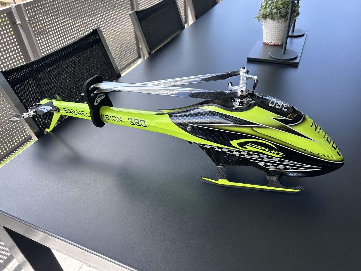 SAB Modellismo RC: Goblin 380 mit Futaba T8FG – Usato da Bubikon venduto da cbrn