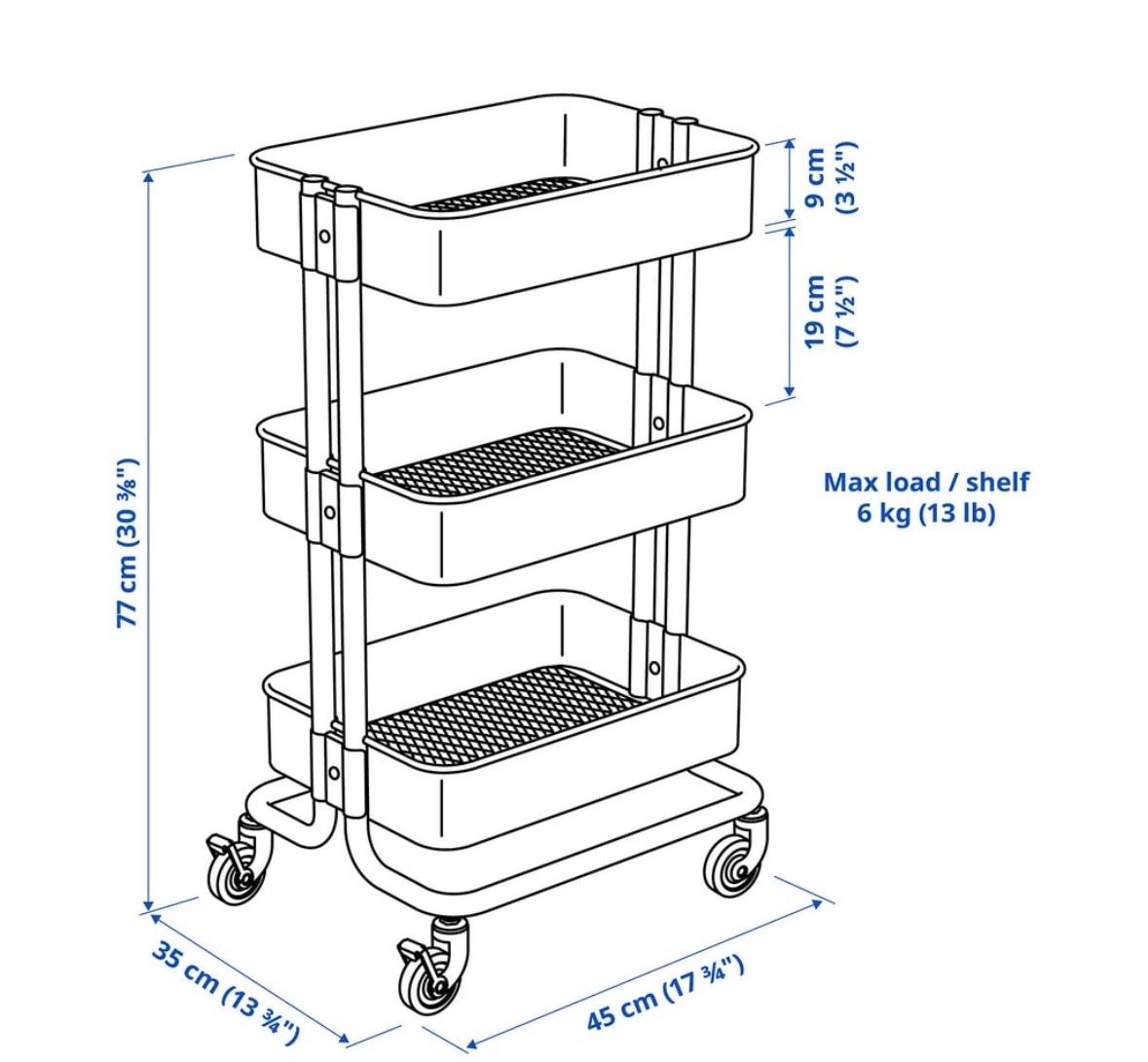 Ikea Banconi: RÅSKOG-Rollwagen IKEA – Usato da Luzern venduto da lil_zd5g 4