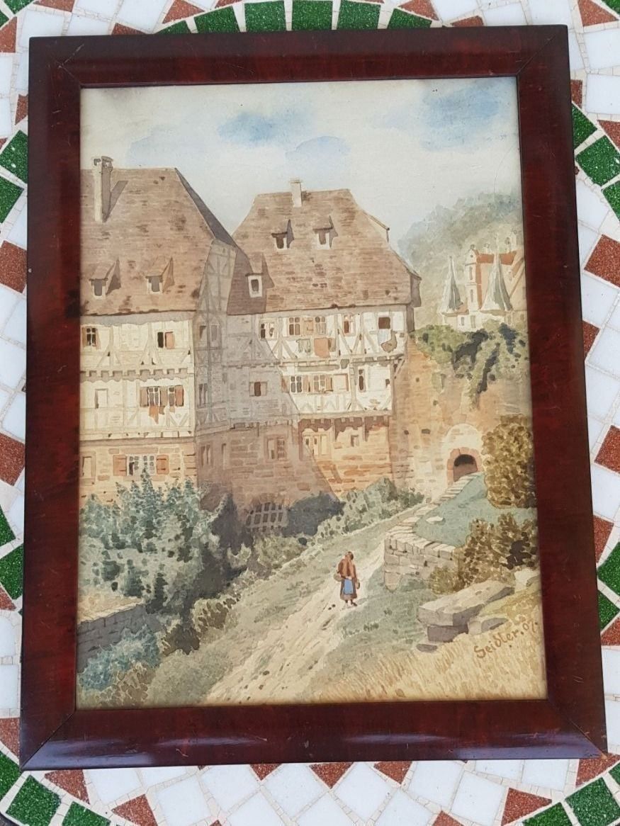 Dipinti: Aquarell sign. Seidler – Usato da Mörschwil venduto da antiksalon 4