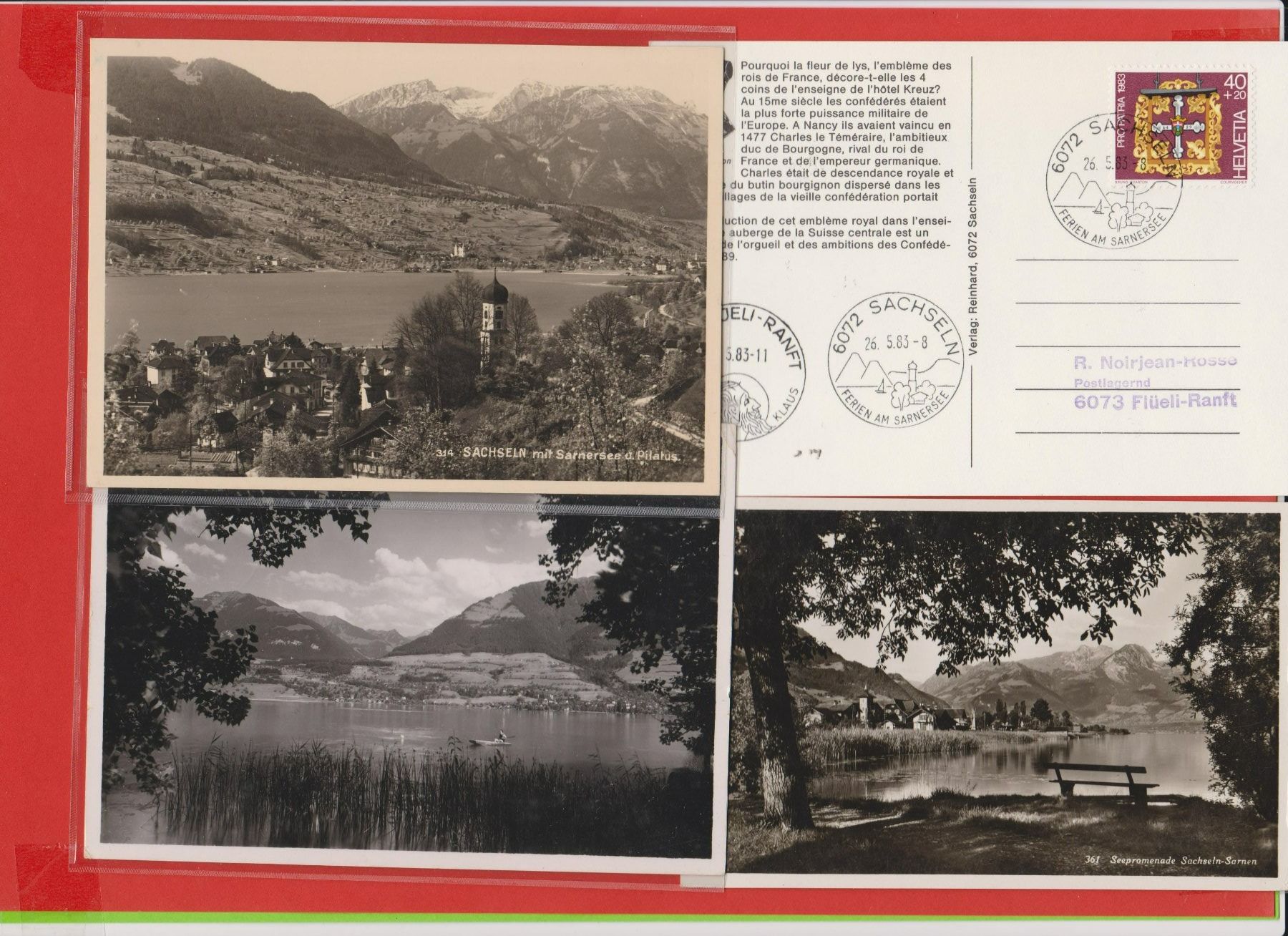 Cartoline postali: Sachseln  -  Lot von 16 alten Ansichtskarten ab 1900 – Usato da Vitznau venduto da Ropaku 6