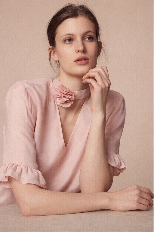 Sandro Camicette: Sandro Bluse - blush – Nuovo e nell'imballaggio originale da Zürich venduto da luxuryoutlet1