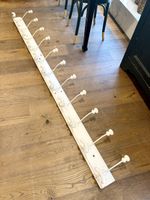 Garderobe 220 mit Haken Hakenleiste Holz Kleidergarderobe