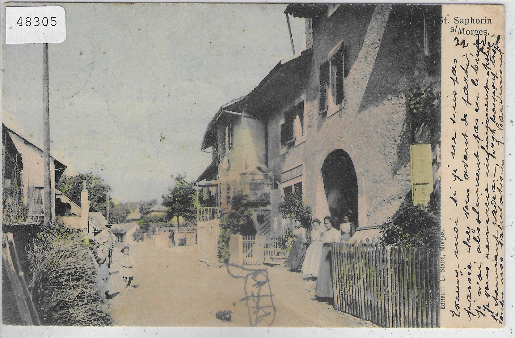 Cartoline postali: St. Saphorin s/Morges - animee - coloriert – Usato da Ettingen venduto da Kartenplanet