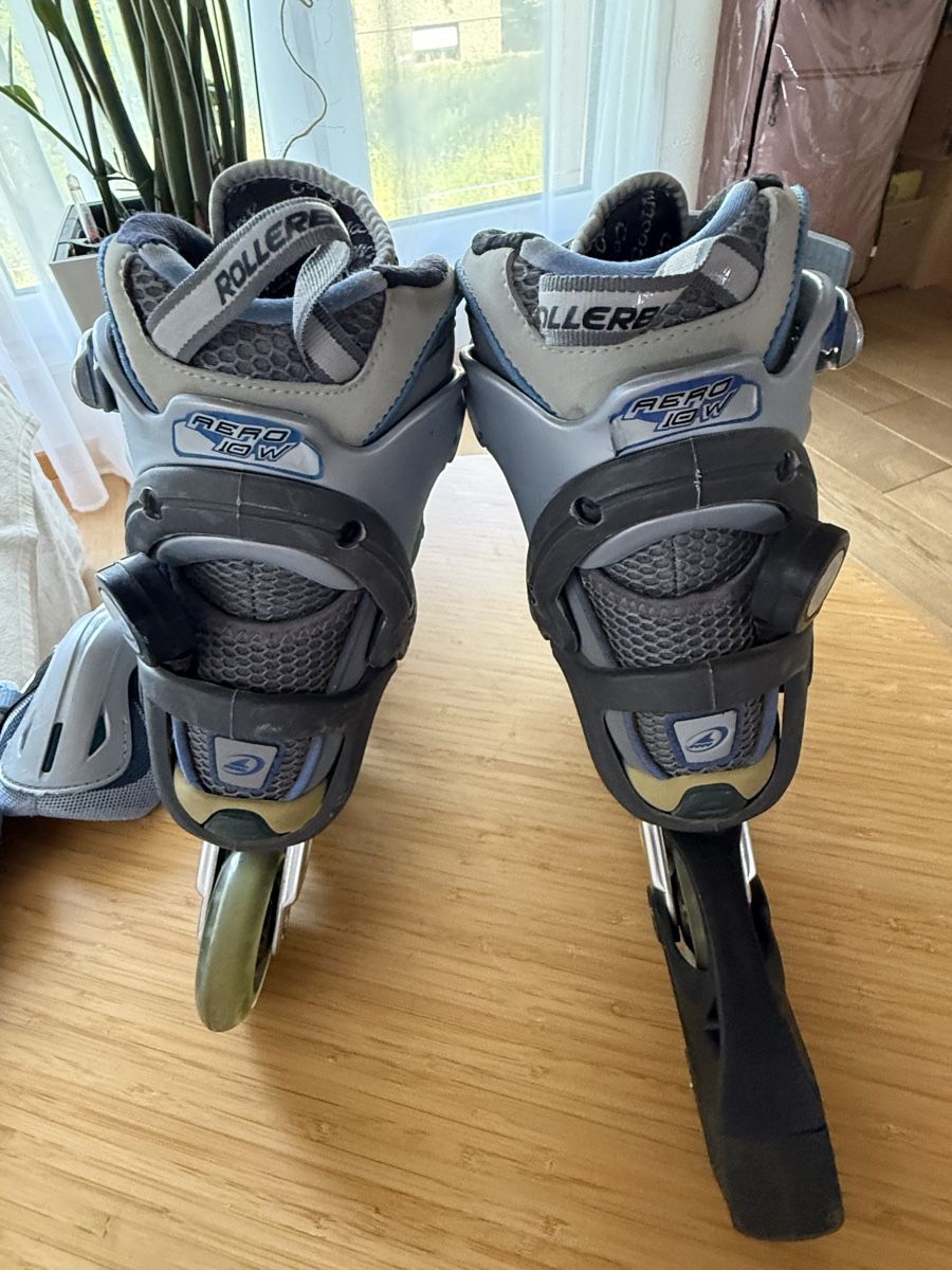 Altri accessori: Top Rollerblade Aero 10 Inline Skates Gr. 37 + Protektoren S – Usato da Zürich venduto da Elena_8 4