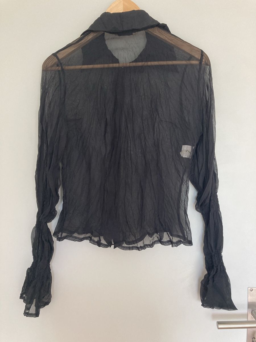 Blusen: Schwarze Bluse, Gr. S transparent & sexy – Neu (gemäss Beschreibung) aus Schlieren von cotopaxi06 1