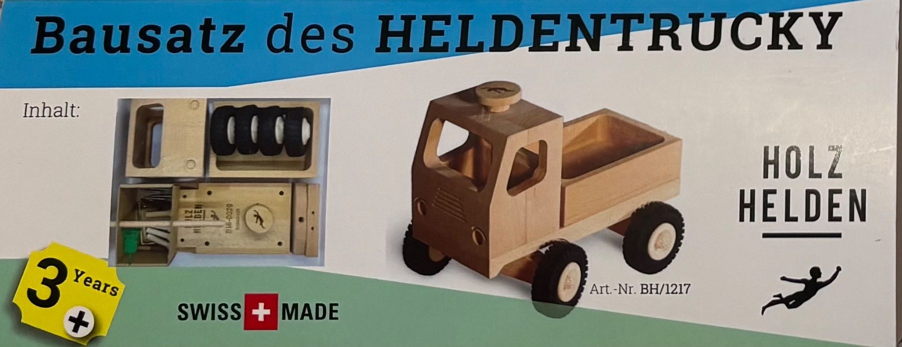 Giocattoli: Schweizer Holzhelden Lastwagen Bausatz – Nuovo e nell'imballaggio originale da Bonstetten venduto da Misterjan