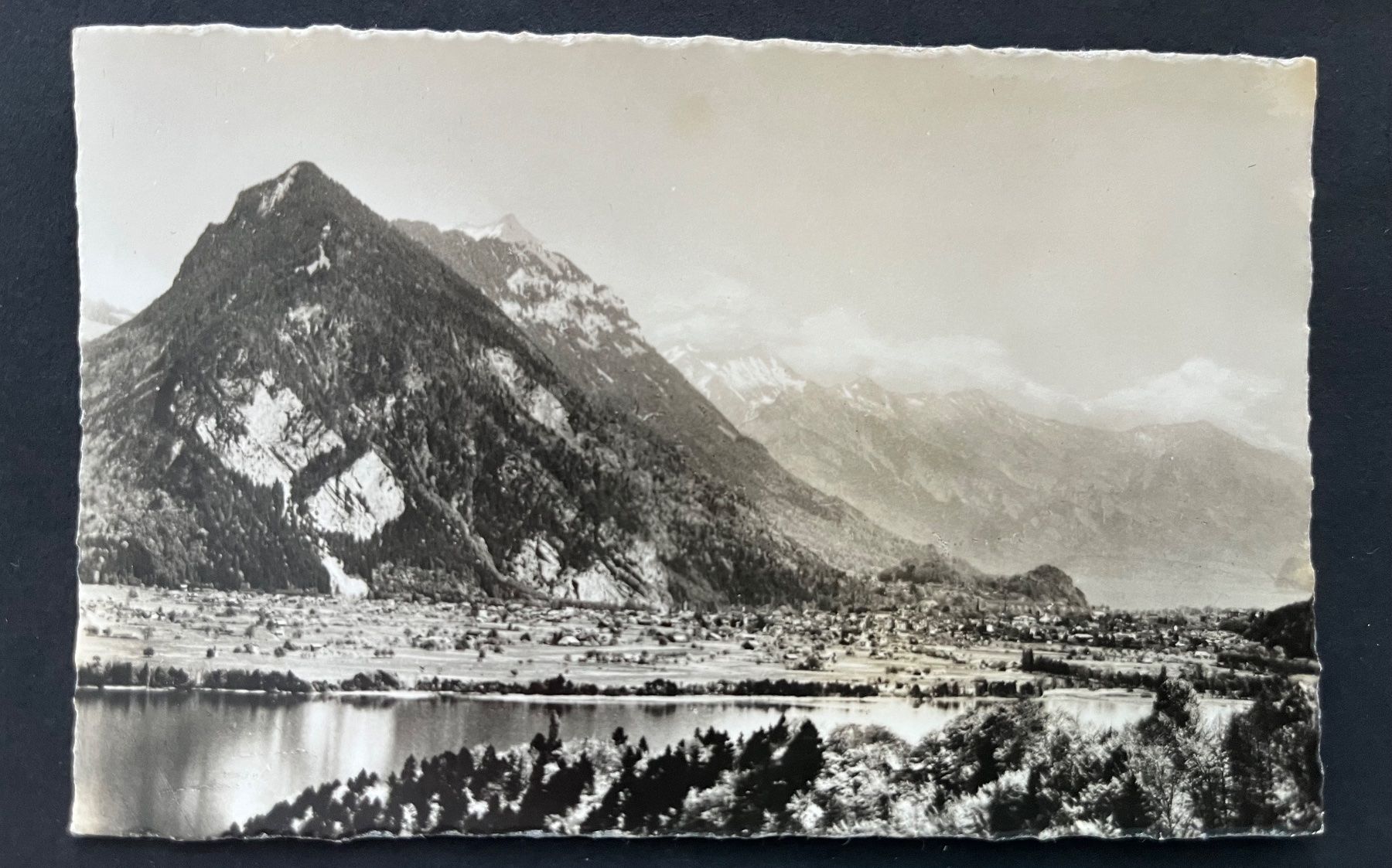 Cartes postales: Därligen am Thunersee, Ausblick, ca. 1950 – D'occasion à Ostermundigen par DaxKarten-75